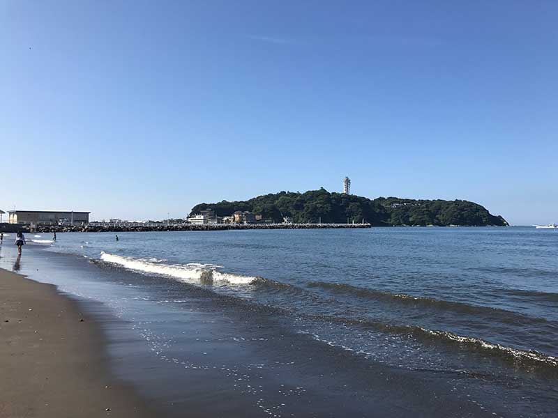 西浜から見た江ノ島