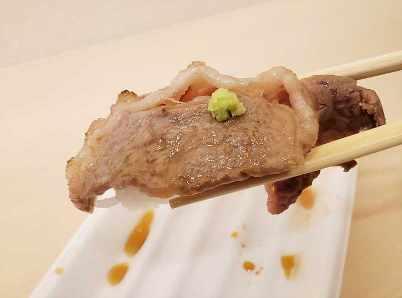 葉山牛サーロインの肉寿司